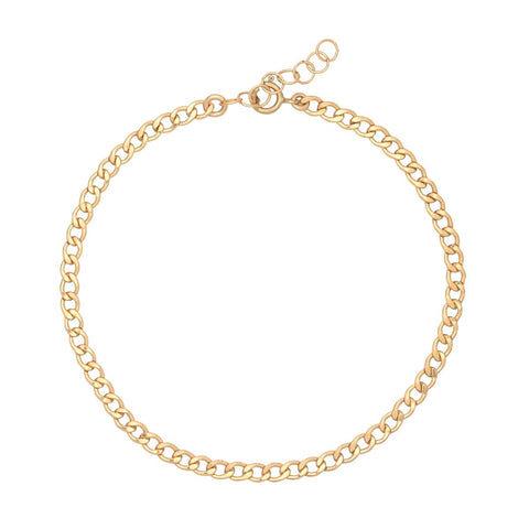 Curb Chain Anklet - 8" - Bracelets - Ofina