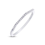 Diamonds Hexagonal Ring - White gold / 5 - Rings - Ofina