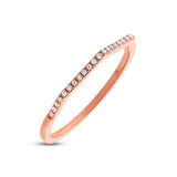 Diamonds Hexagonal Ring - Rose gold / 5 - Rings - Ofina
