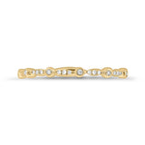 Diamonds Solitaire Pave Half Band - - Rings - Ofina