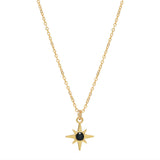 Black CZ Star Necklace - - Necklaces - Ofina